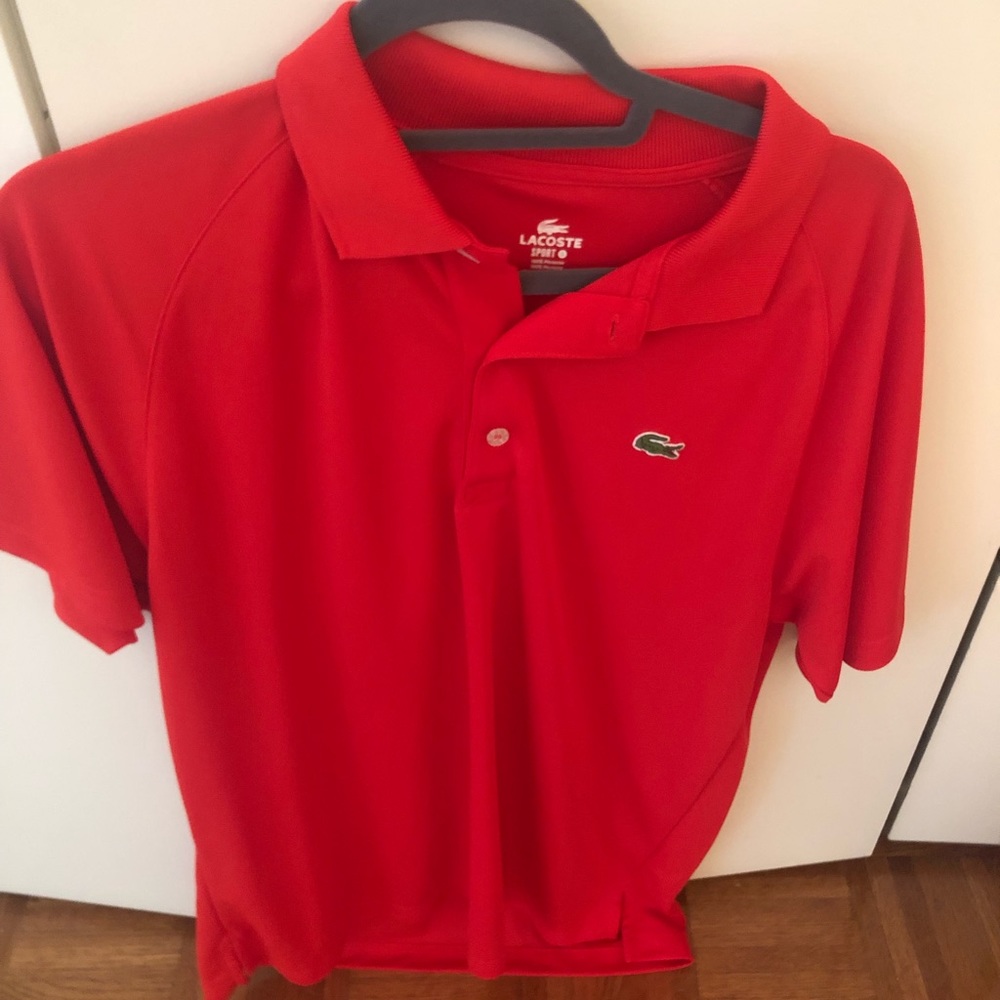 Mens Lacoste S Red Polo/Golf Shirt - runs small